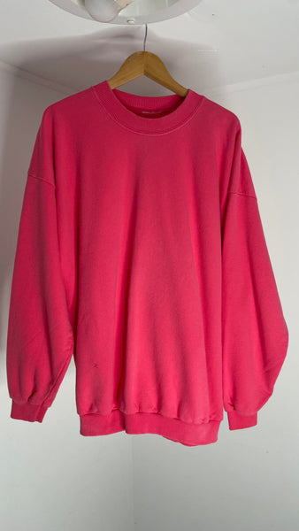 Pink Oversized Sweatshirt XL