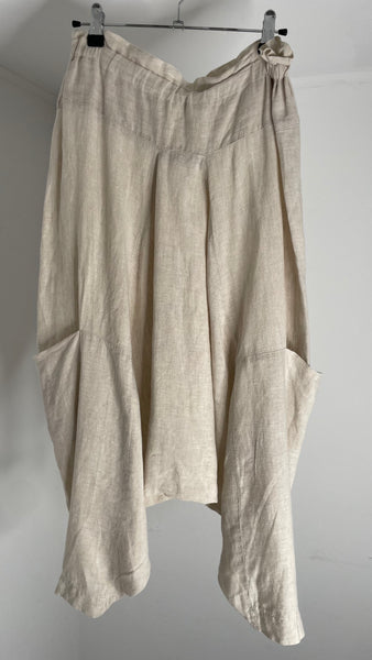 Linen Harem Pants S
