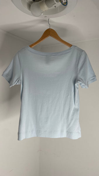 Baby Blue Square Top M/L