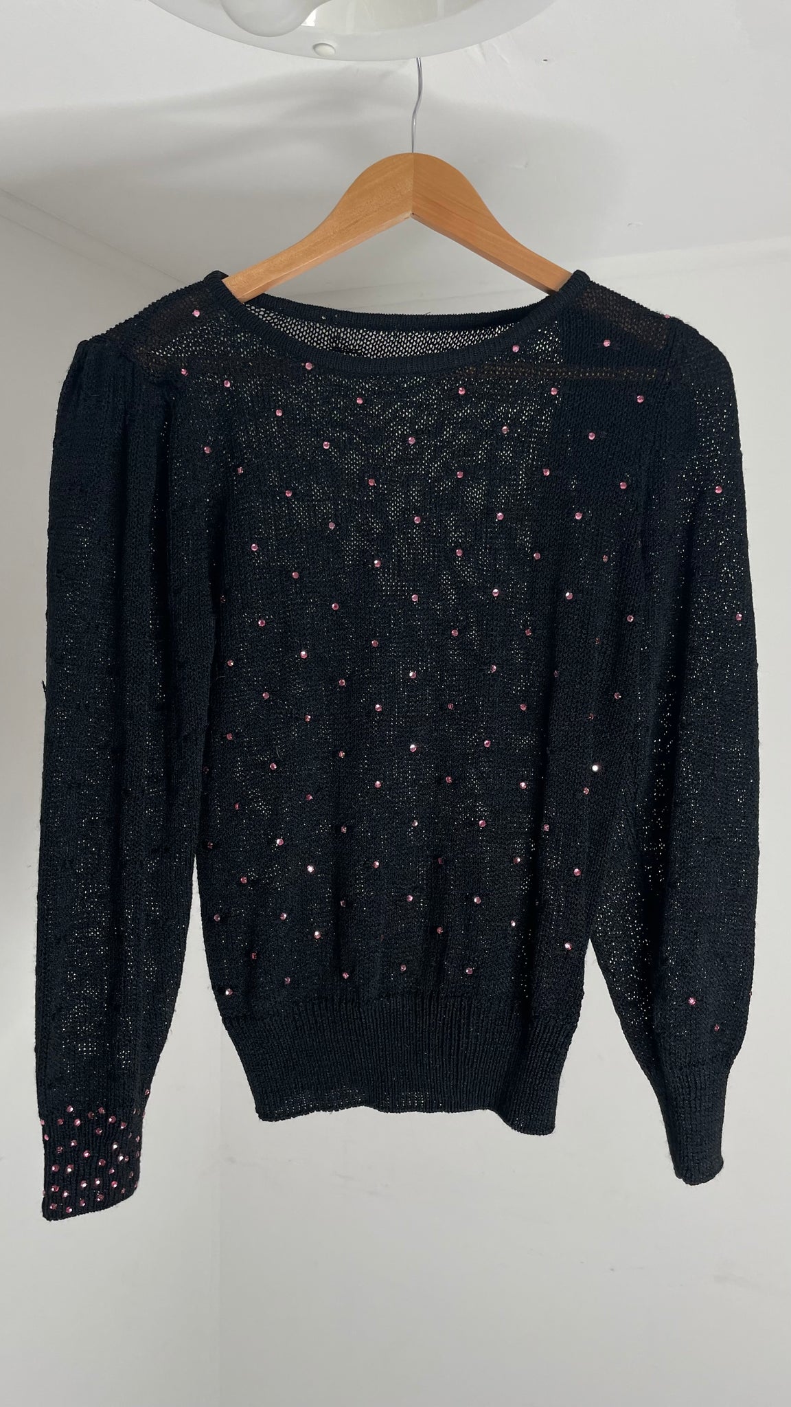 Pink Jewel Sweater L