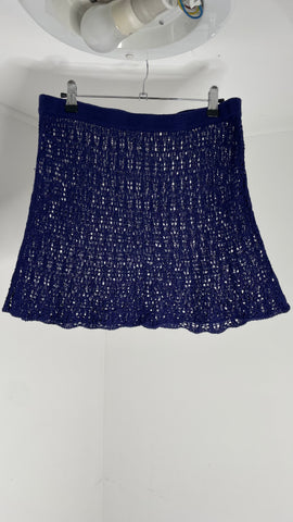 Cobalt Knit Skirt M