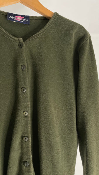 Absolutely Olive Cardigan M