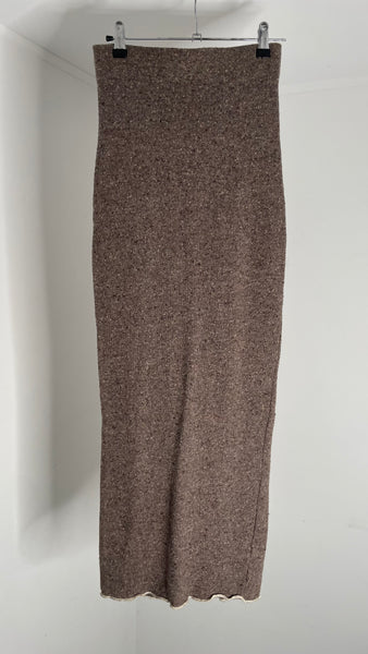 Gravel Wool Maxi Skirt S