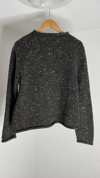 Charcoal Speck Sweater M