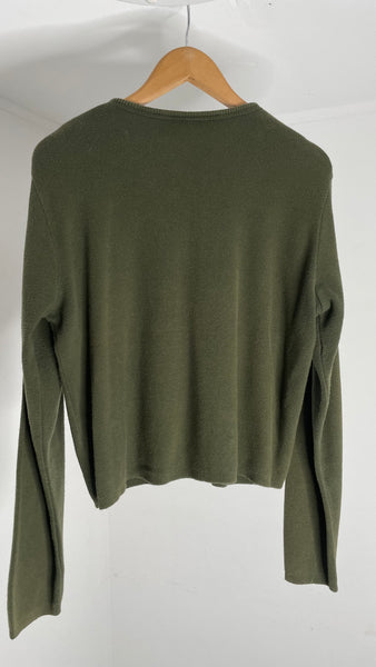 Absolutely Olive Cardigan M