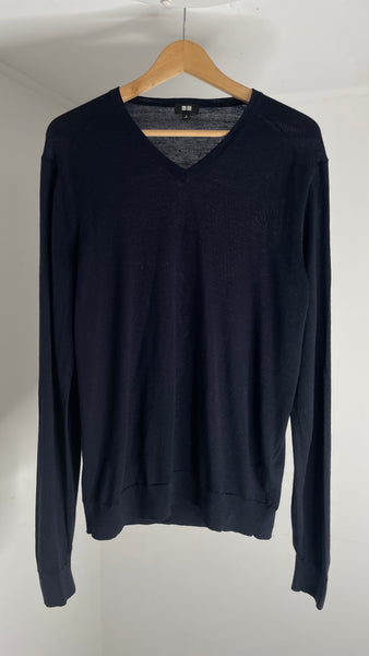 Uniqlo Navy Wool Sweater M