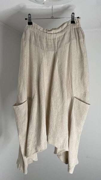 Linen Harem Pants S