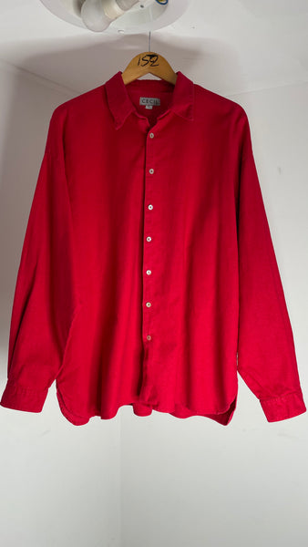 Cherry Linen Top XL