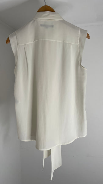 White Tie Blouse L