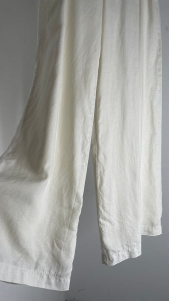 Linen White Legs Pants M