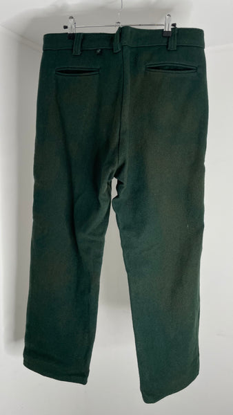 Green Wool Pants XL