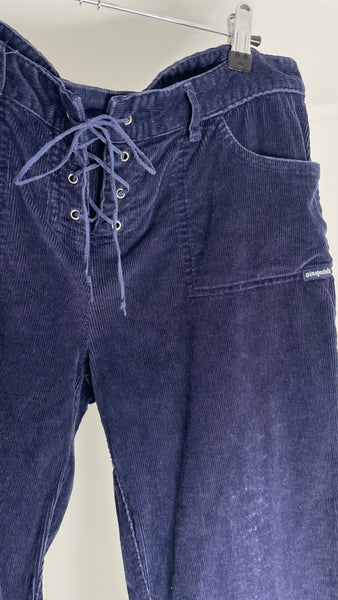 Blue Corduroy Flares L