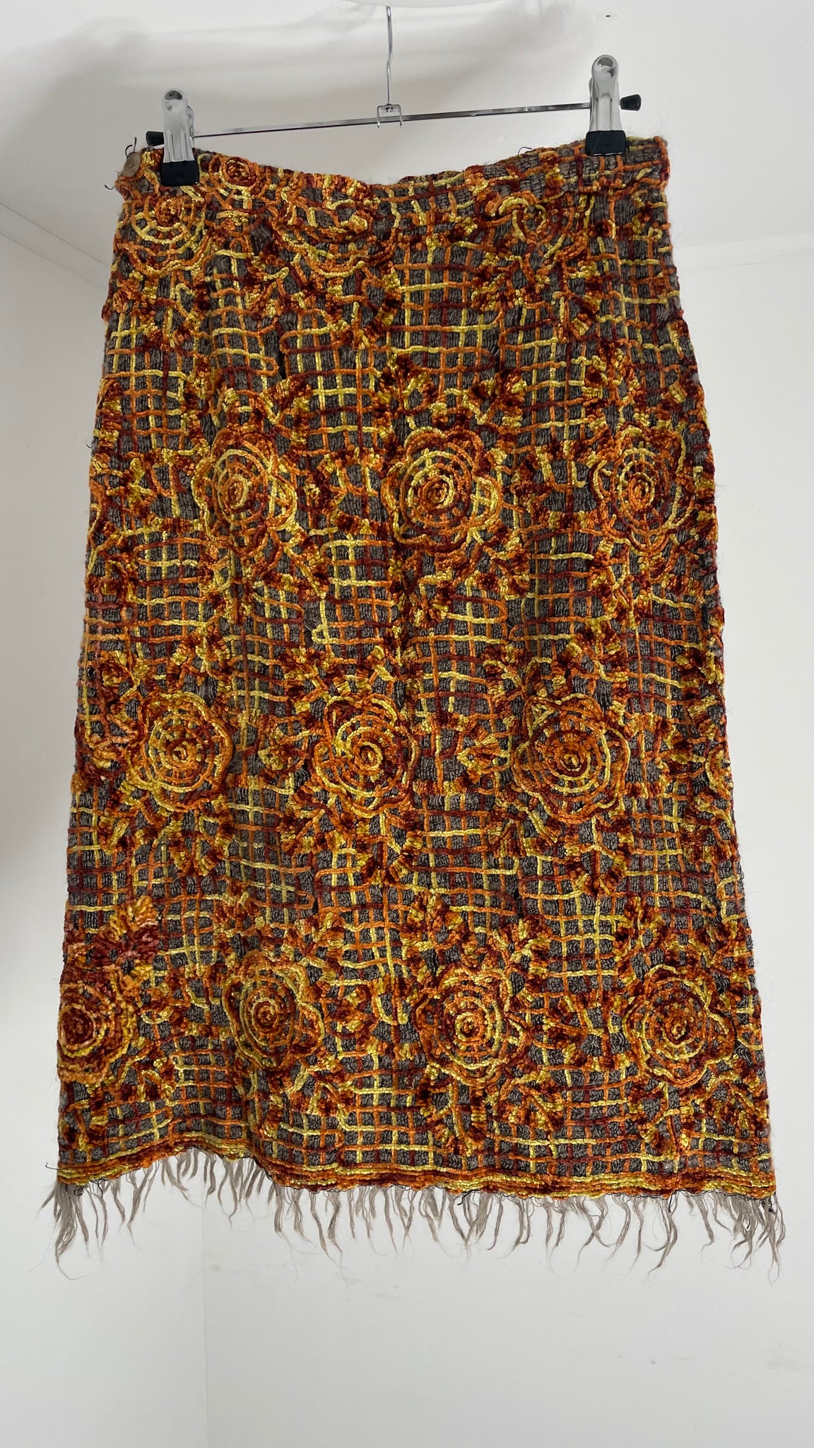 Tapestry Velvet Skirt M