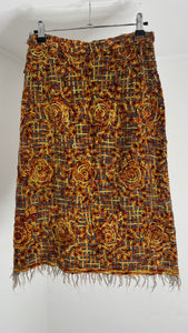 Tapestry Velvet Skirt M