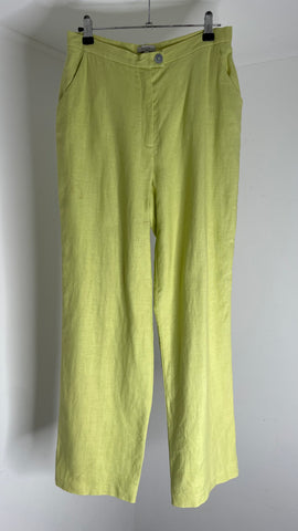 Lime Linen Pants EU38