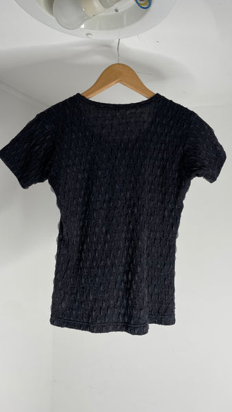 Navy Texture Top S