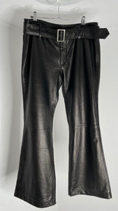 Leather Belt Pants IT42