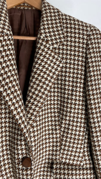 Brown Houndstooth Blazer IT44