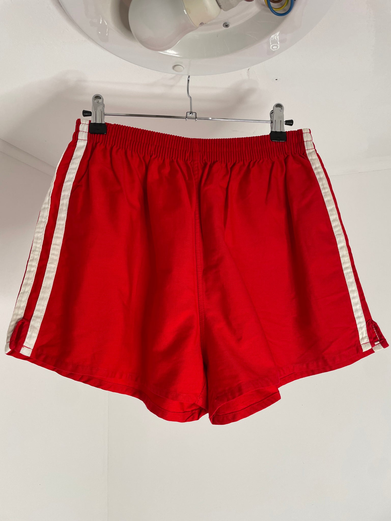 Red Cotton Shorts S