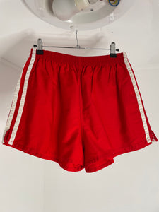 Red Cotton Shorts S