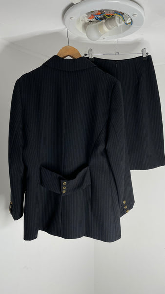 Viscose Pinstripes Suit M