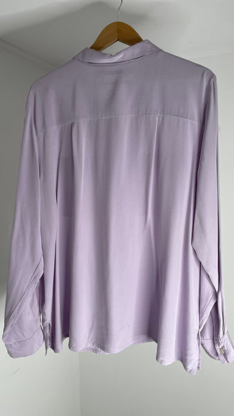 Lavender Silk Top L