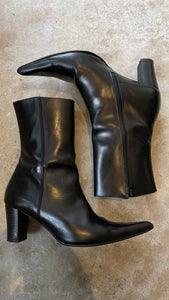 Pointy Black Boots 39