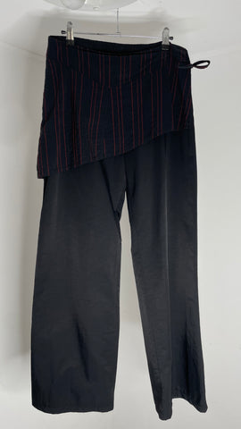 Red Lines Wrap Pants M