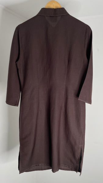 Espresso Ramie Dress M