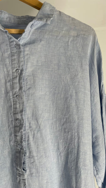 Sky Linen Top XL
