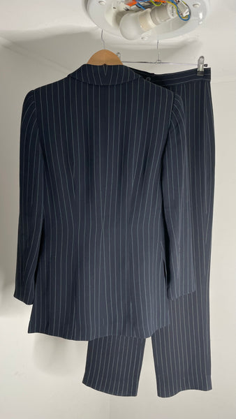 Selene Blue Pinstripe Suit S