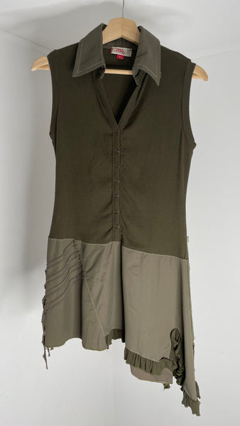 Khaki Mini Dress S