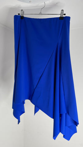 VITA Draped Midi Skirt Blue L