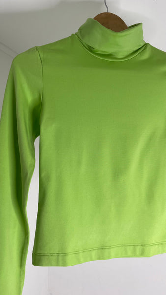 Lime Lined Turtle Neck M