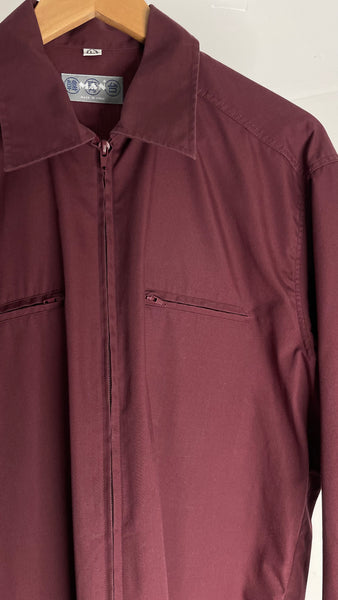 Burgundy Zip Top L