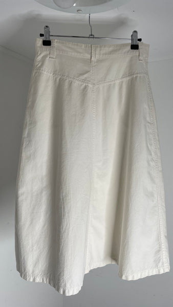 White Mid Skirt S/M