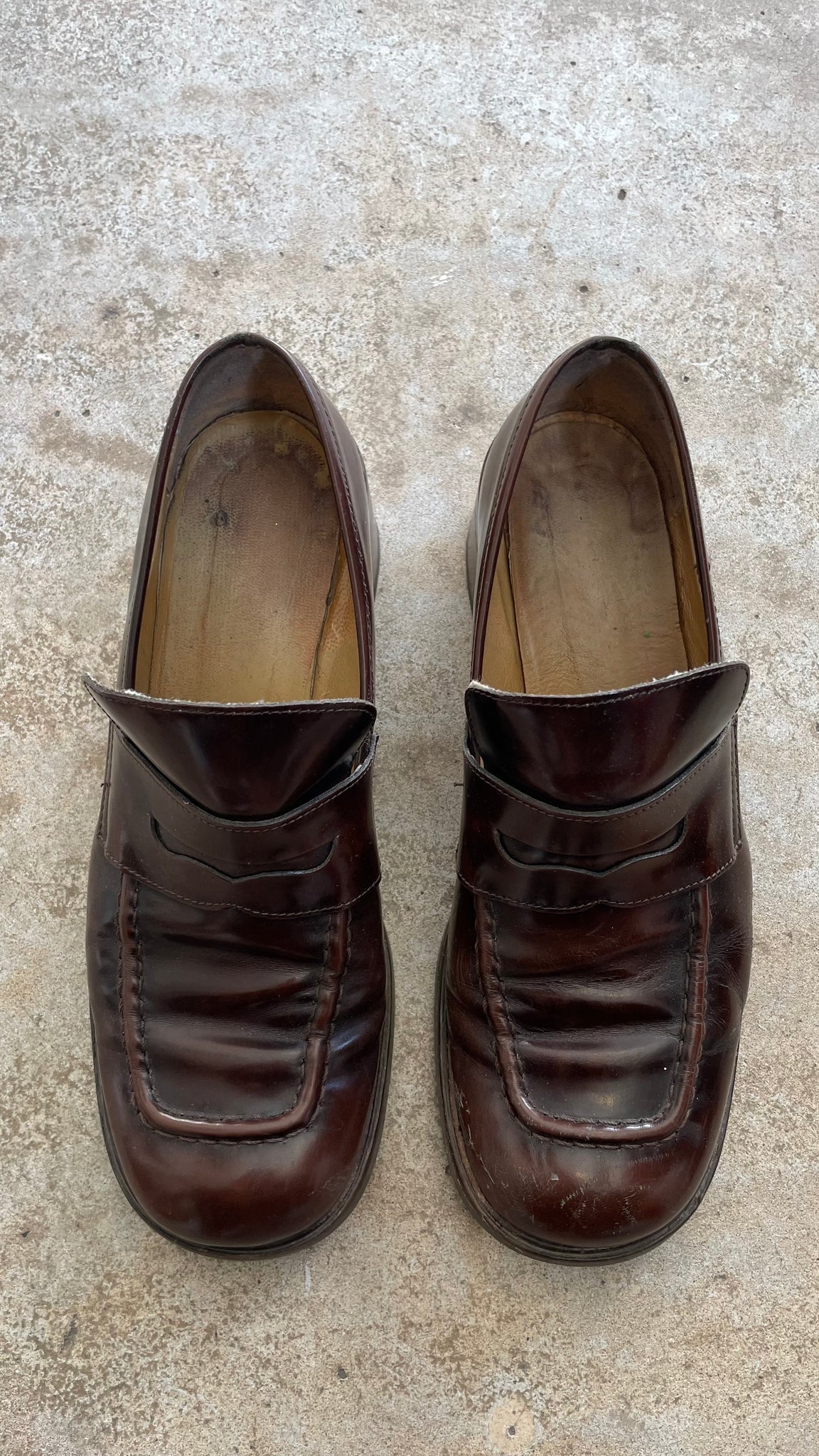 Brown Heel Loafers 39