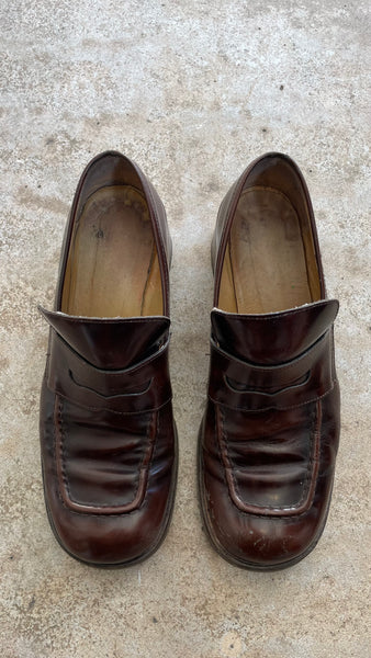 Brown Heel Loafers 39