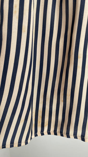 Silk Stripes Skirt M