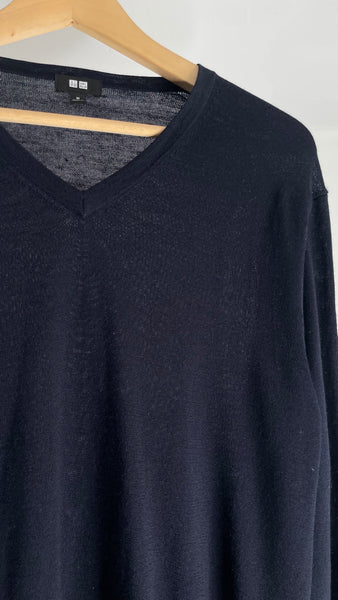 Uniqlo Navy Wool Sweater M