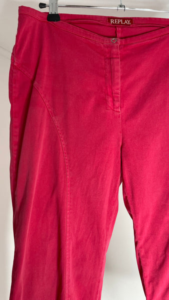 Raspberry Flare Pants M