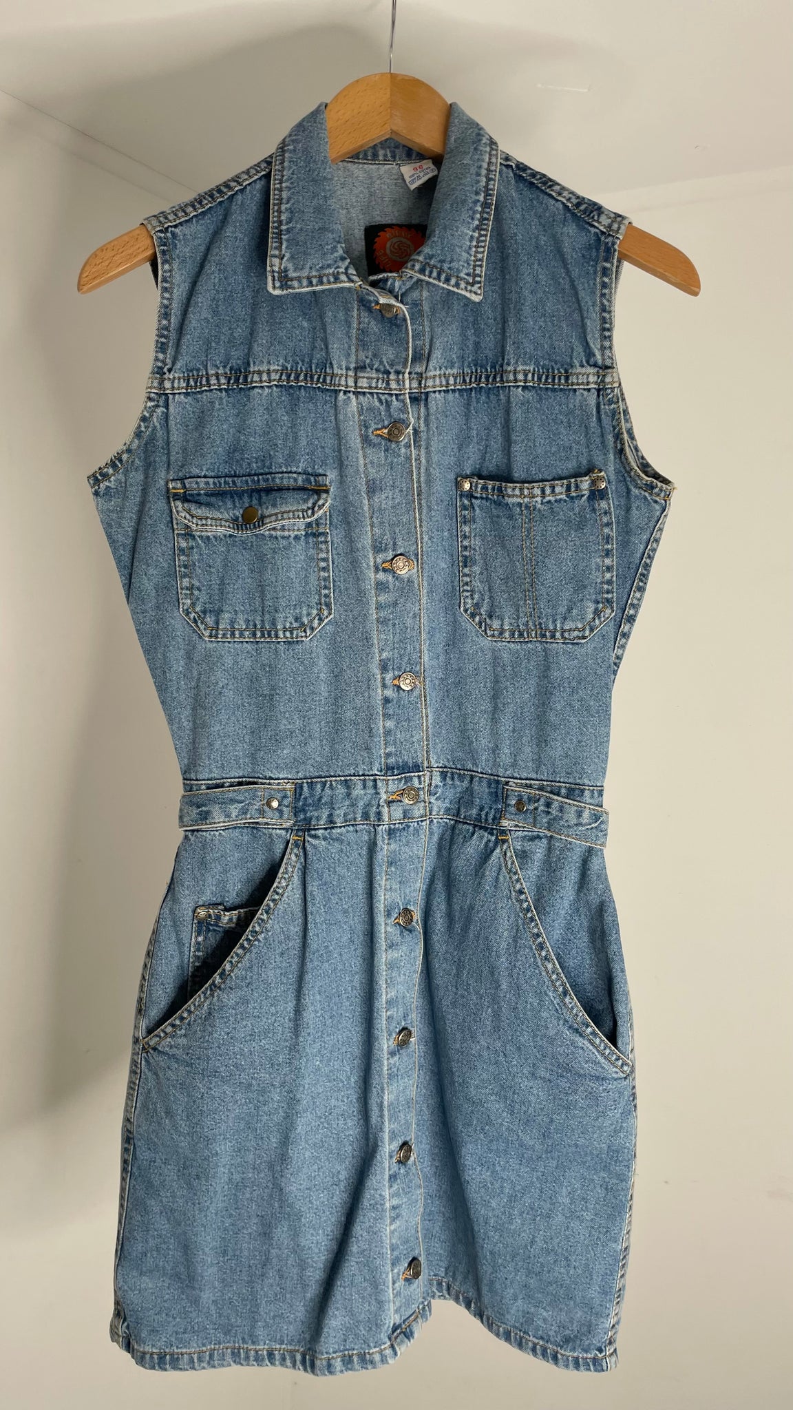 Denim Pocket Dress S