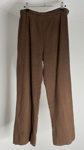 Brown Lin Pants M