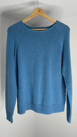 Lands End Blue Sweater L