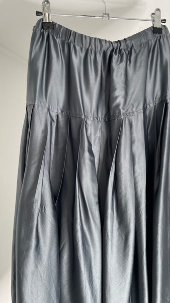 Silver Pleat Skirt M/L