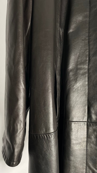 Espresso Leather Wide Jacket XL