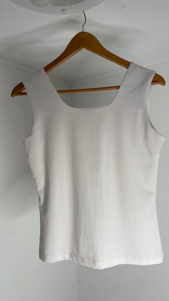 Square Blanc Tank Top M/L