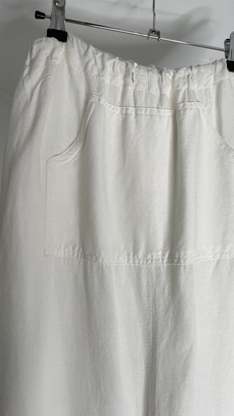 Pocket Linen Skirt M