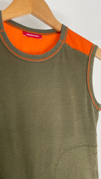 Orange Pocket Top S