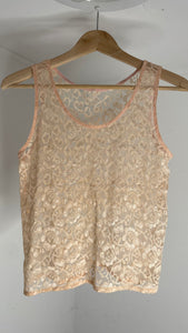 Pale Lace Tank Top M